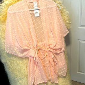 Pink Kimono with polka a dots